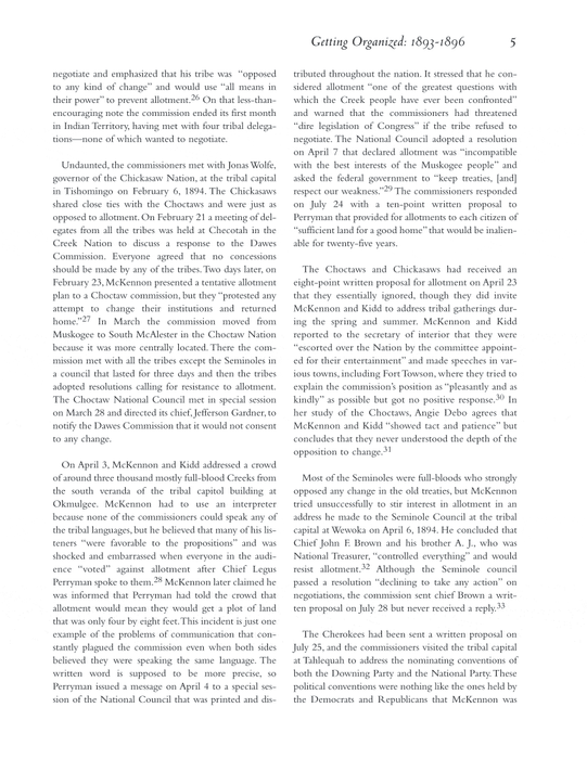 The Dawes Commission: And the Allotment of the Five Civilized Tribes, 1893-1914
